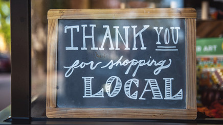 shop local sign