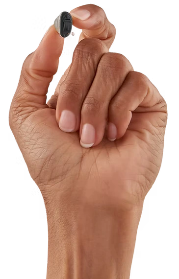 hearing aid in hand