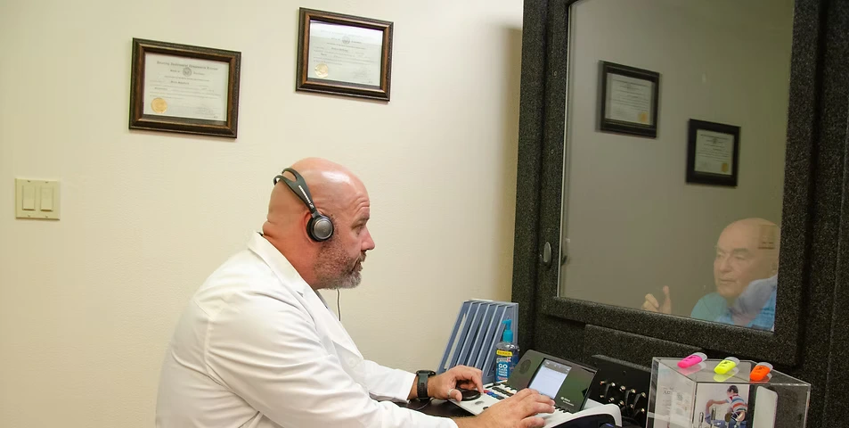 doctor performing consultation