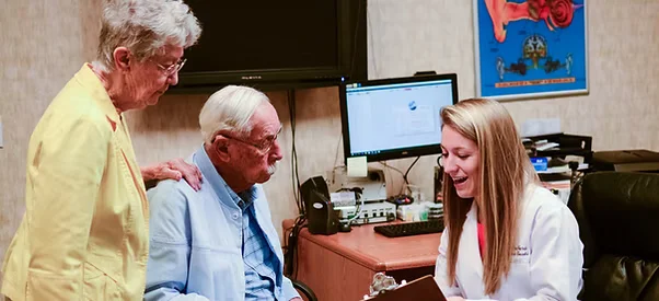 Rogers Natural Hearing Centers patient consultation