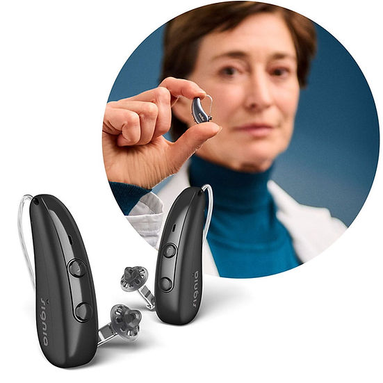 Pure Charge&Go IX Hearing Aids from Signia, available at Natural Hearing Centers