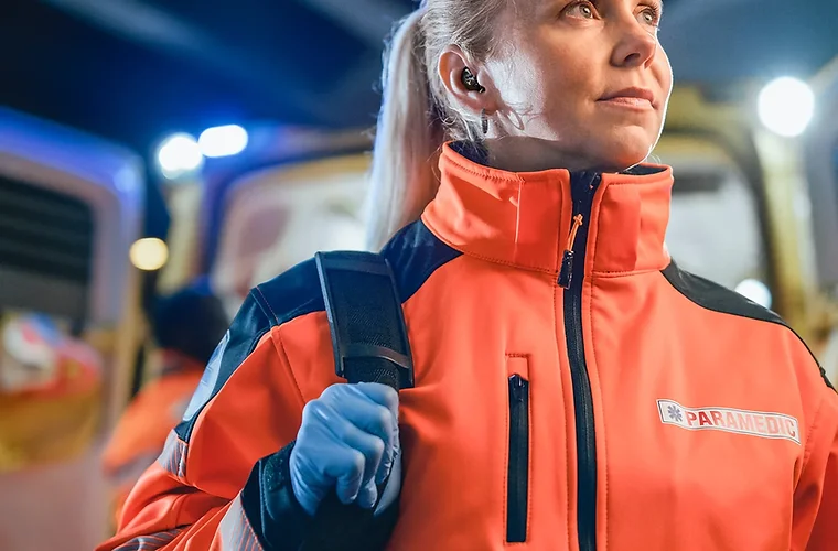 Soundgear Phantom hearing aid protection device paramedic user